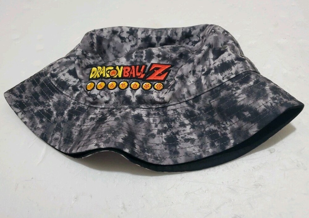 Dragon Ball Z Acid Wash Camo Bucket Hat One Size Boonie Fishing Anime Y2K